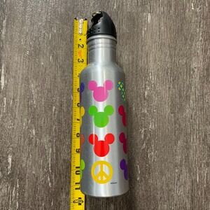 Disney Mickey Mouse Peace Sign Reusable Water Bottle Aluminum BPA Free